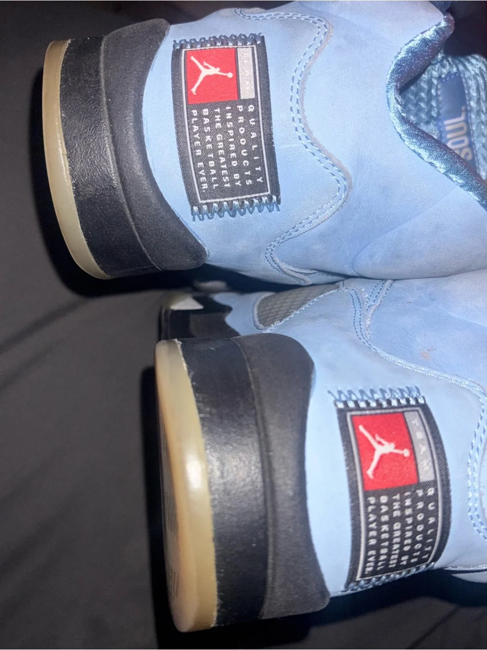 Jordan UNC Retro 5 Sneakers